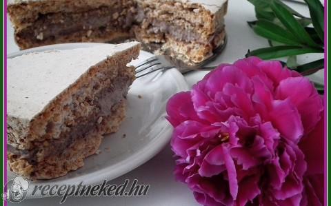 Mogyorós csók-torta