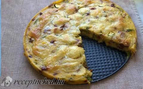 Zöldséges polenta pizza (gluténmentes)