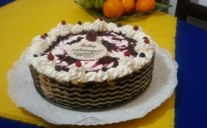 Áfonyás joghurttorta