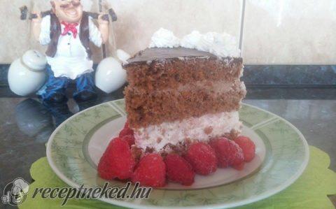 Málnás-mascarponés szelet