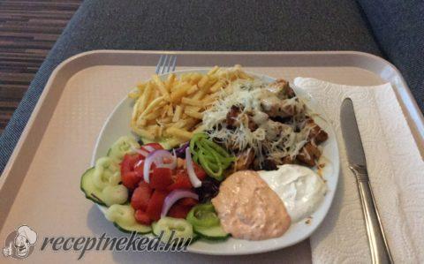 Egyszerű gyros tál