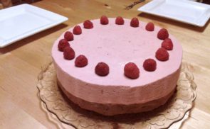 Csoki-málna mousse torta