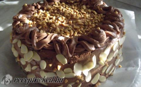 Mogyorókrémes álom torta