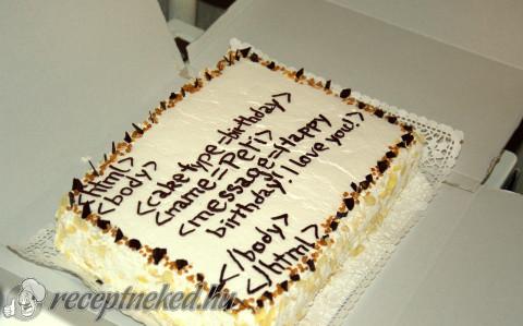Madártej torta