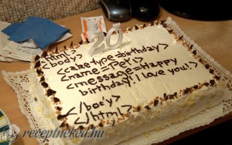 Madártej torta