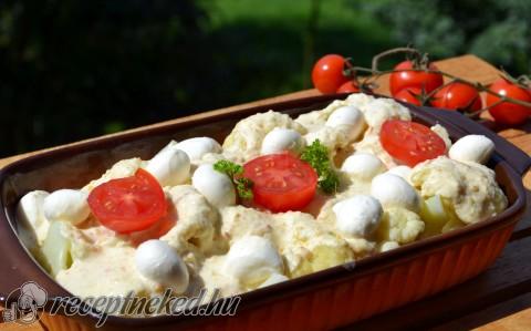 Mozzarellás karfiol