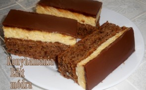 Diós, gesztenyés sütemény vaníliás krémmel