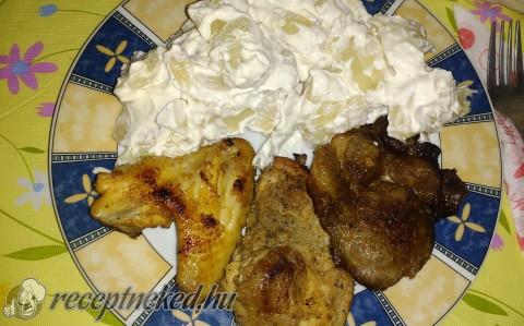 BBQ csirke és tarja faszénen sütve