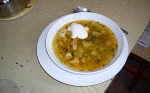 Karalábéleves