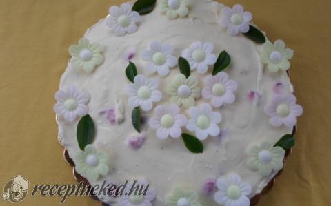 Sütés nélküli gyümölcsös-mascarponés torta