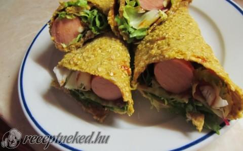 Tortilla hot-dog