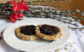 Szilvalekváros-csokis kosárka (paleo)