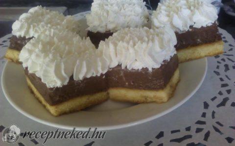 Csokis madártejszelet