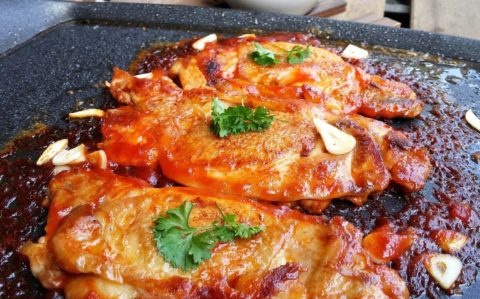 BBQ vasalt csirkecomb