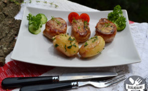 Baconbe csavart szűzpecsenye
