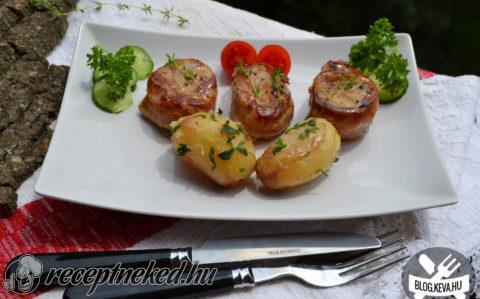 Baconbe csavart szűzpecsenye