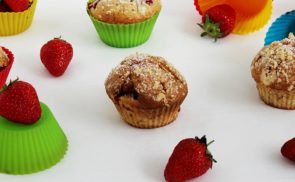Epres muffin édes morzsával