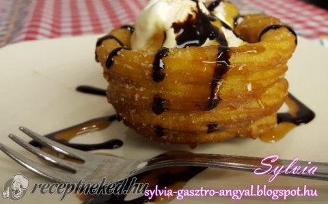 Churros fagylaltos kosárkák