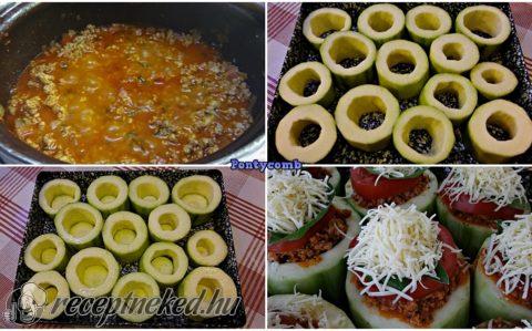 Töltött cukkíni bolognai módra