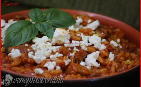 Báránypilaf orzo tésztával