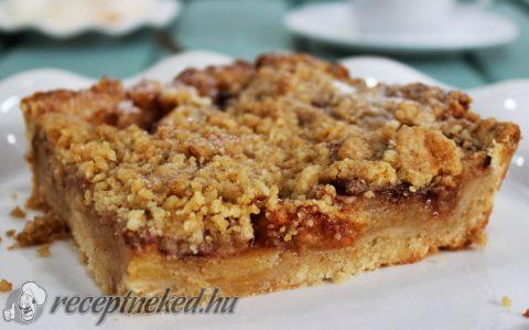 Morzsás almás pite