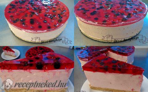 Erdei gyümölcsös sajttorta