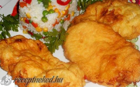 Mustáros rántott csirkemell