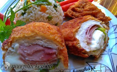 Töltött csirkemell rántva, avagy csirke cordon bleu felturbózva