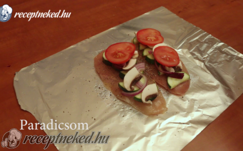 Zöldséges csirkemell diétásan