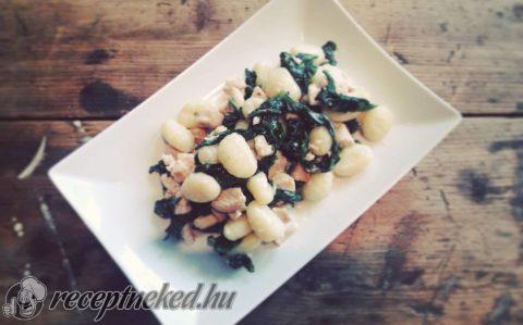 Csirkés spenótos gnocchi