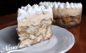 Mákos guba torta, madártej krémmel