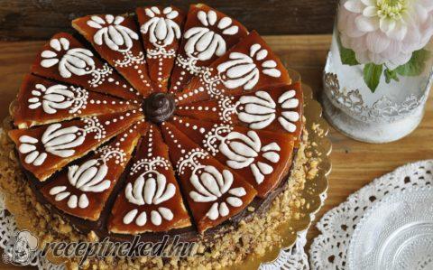 Dobos torta díszítő cukormázzal