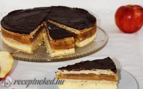 Almás-krémes torta
