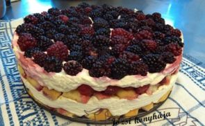 Epres, fekete szedres torta