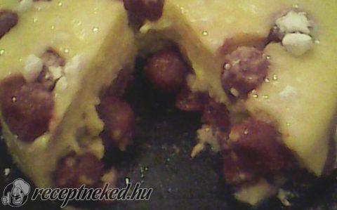 Meggyes puliszka torta