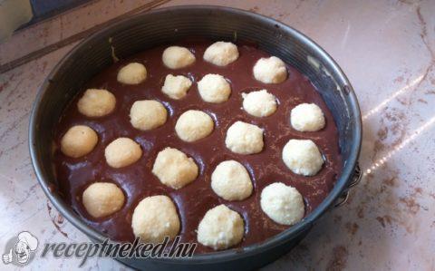 Kókuszkrémes túrógombóc torta