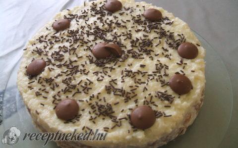 Kókuszkrémes túrógombóc torta