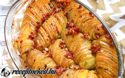 Fűszeres baconos sült burgonya