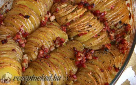 Fűszeres baconos sült burgonya