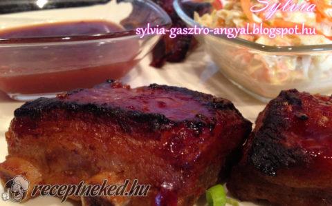 Csípős mézes-mázas grill oldalas