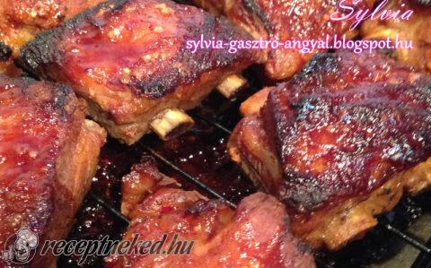 Csípős mézes-mázas grill oldalas
