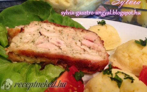 Csirkés baconös alagút