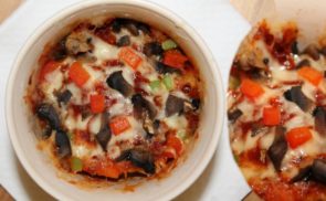 Bögrés (mikrós) pizza
