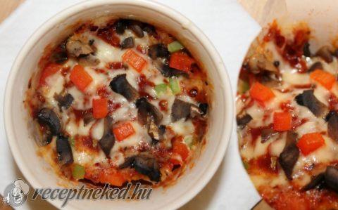 Bögrés (mikrós) pizza