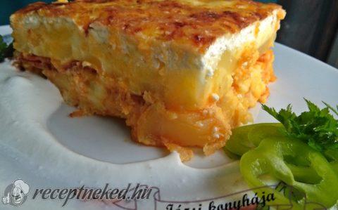 Rakott krumpli sajttal sütve