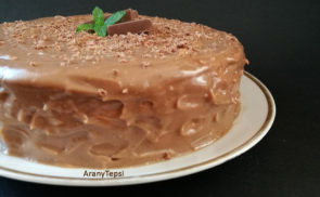 Egyszerű mogyorókrémes torta