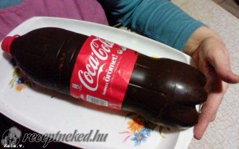Coca-colás üveg torta