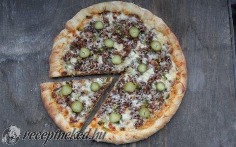 Sajtburger pizza