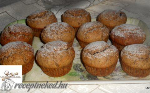 Diós,csokis muffin