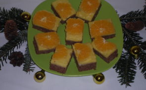 Narancsos-diós szelet